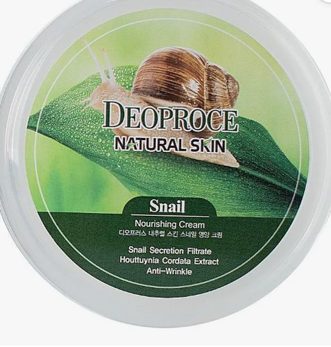 Крем для лица и тела с муцином улитки Deoproce Natural Skin Snail Nourishing cream, 100 мл