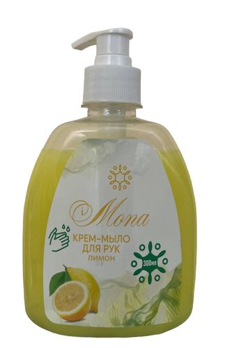 Жидкое мыло для рук Mona Лимон, 300 мл, Желтый