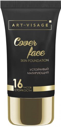 Тональный крем Art-Visage Cover Face, №-206-натуральный бежевый, 25 мл