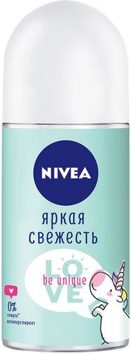 Дезодорант антиперспирант Nivea Яркая Свежесть Love Be Unique, 50 мл