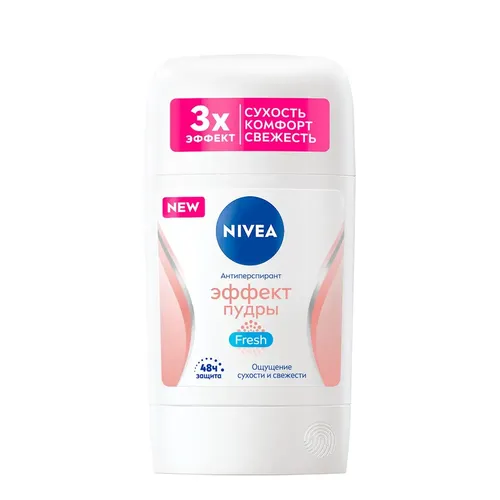 Дезодорант-антиперспирант стик Nivea "Эффект Пудры" Fresh, 50 мл