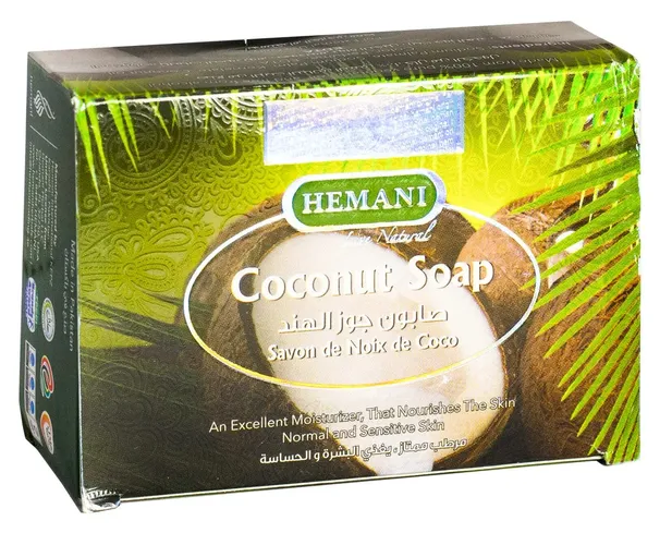 Мыло кокосовое для чувствительной кожи Hemani, в Узбекистане