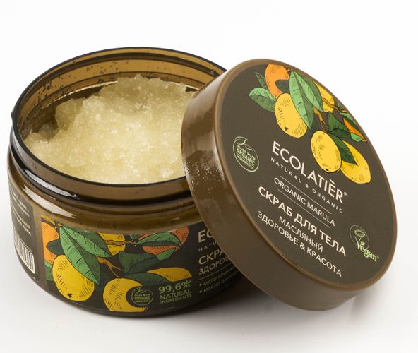 Масляный скраб для тела Ecolatier Green  Здоровье & Красота Organic Marula, 300 г