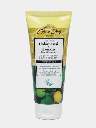 Мягкая пенка для умывания GraceDay Calamanci & Lemon Foam Cleansing, 100 мл