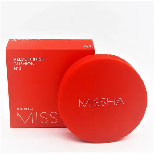 Тональный кушон с матовым финишем Missha Velvet Finish Cushion SPF50+ PA+++, №-21, Светло-бежевый, купить недорого