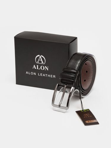 Ремень для брюк Alon Leather AK4, Черный, купить недорого