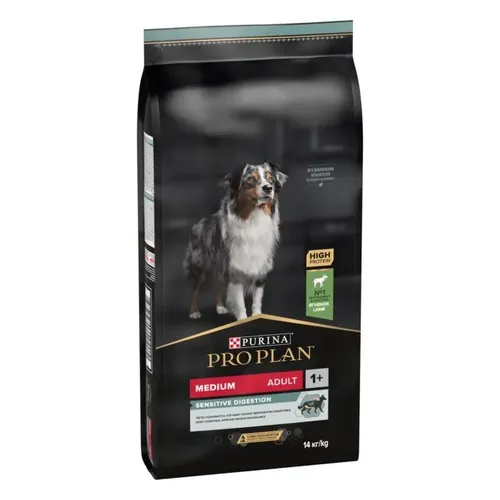 Сухой корм для собак с ягненком Pro plan for dogs Medium adult sensitive digestion, 14 кг, купить недорого