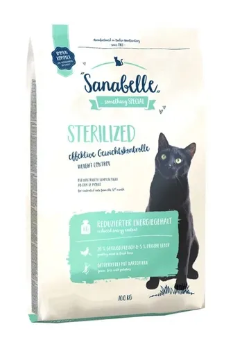 Сухой корм для стерилизованных кошек и кастрированных котов Sanabelle Sterilized, 10 кг