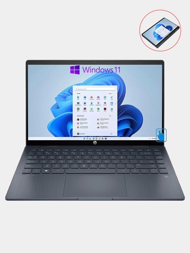 Ноутбук HP Pavilion X360 |14-dy2050wn | Intel® Core™  i5-1235U| 8Gb DDR4| SSD 256Gbel® Iris® Xe| 14'' FHD, Серебристый, фото