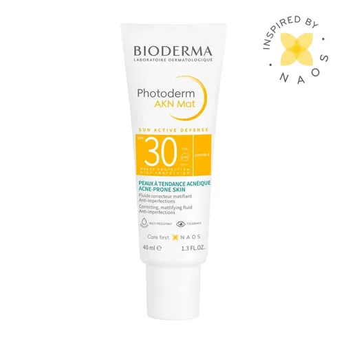 Солнцезащитная матирующая Эмульсия Bioderma Photoderm AKN SPF 30, 40 мл