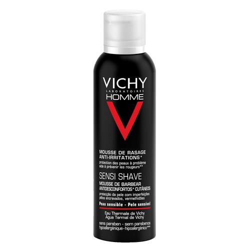Пена для бритья для мужчин против раздражения кожи с термальной водой Vichy Homme, 200 мл