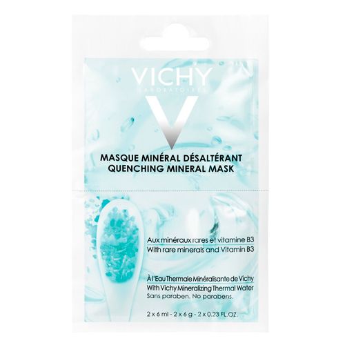 B3 vitamini bilan mineral tinchlantiruvchi niqob Vichy Mineral Masks, 2х6 ml