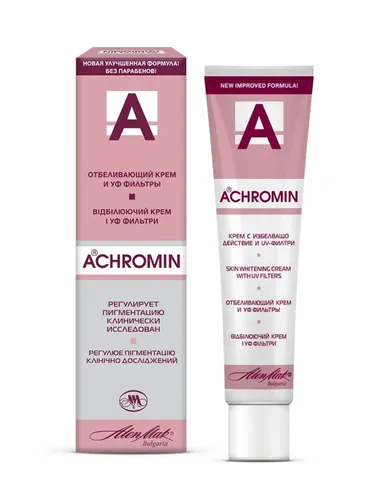 Крем Achromin отбеливающий Achromin с УФ фильтрами, 45 мл