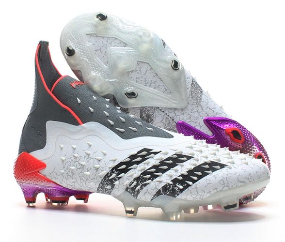 Футбольные бутсы Adidas Predator Freak Lux Copy, Белый-серый, фото № 17