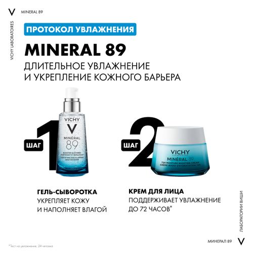 Гель-сыворотка для кожи подверженной агрессивным внешним воздействиям Vichy Mineral 89, 50 мл, фото № 9
