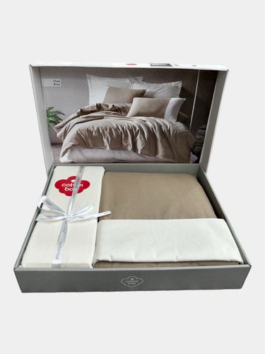 Комплект постельного белья Cotton Box А-418, Коричневый-бежевый, в Узбекистане