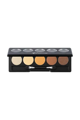 Тени для век Flormar Color Palette Eyeshadow, №-04-Золотая карамель