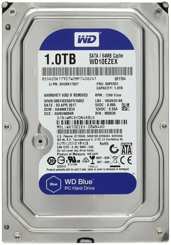 Жесткий диск Western Digital WD10EZEX 3.5 | 1 TB | 7200rpm