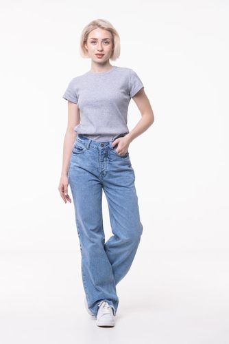 Женские джинсы Rumino Jeans Wide Leg KJ-25, Светло-голубой