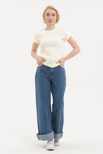 Женские джинсы Rumino Jeans Wide Leg KJ-28, Темно-синий, фото