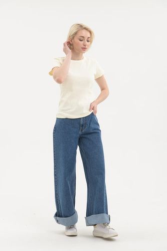 Женские джинсы Rumino Jeans Wide Leg KJ-28, Темно-синий, купить недорого