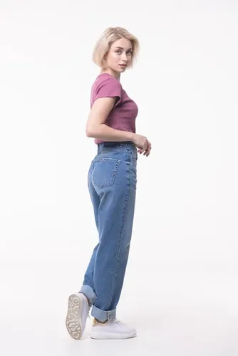 Женские джинсы Rumino Jeans Wide Leg KJ-10, Синий, фото № 34