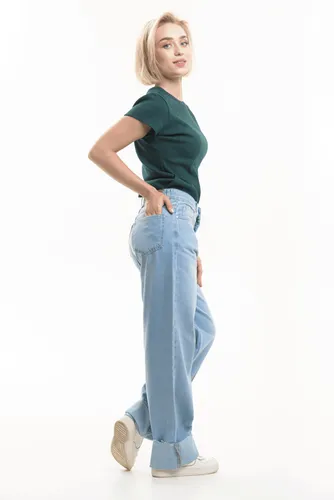 Женские джинсы Rumino Jeans Wide Leg RJ-20127, Светло-голубой, фото № 15