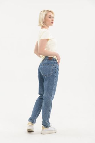 Женские джинсы Rumino Jeans Straight KJ-30, Синий, O'zbekistonda