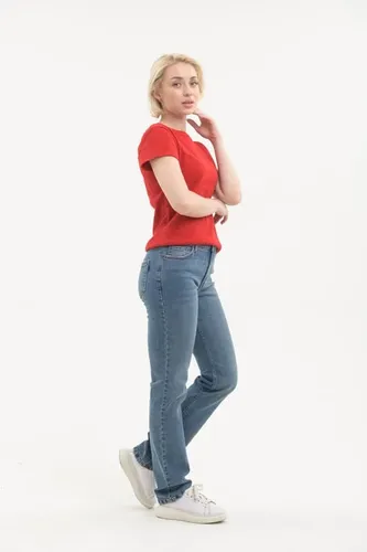 Женские джинсы Rumino Jeans Straight KJ-27, Синий, фото № 12