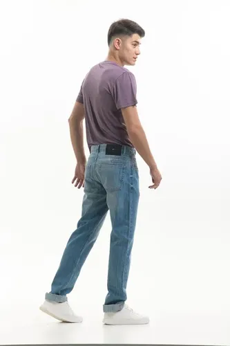 Мужские джинсы Rumino Jeans Straight RJ-034, Голубой, фото № 9