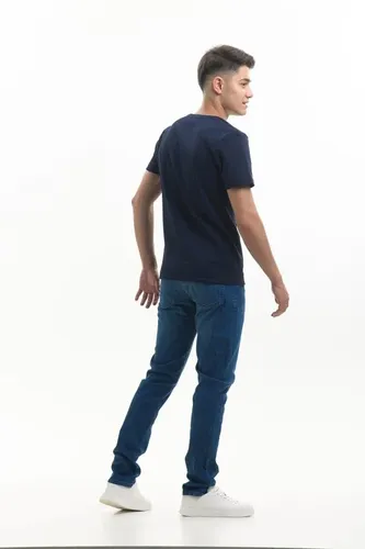 Erkaklar uchun jinsi shim Rumino Jeans Tapered Straight KJ-04, Ko'k, arzon