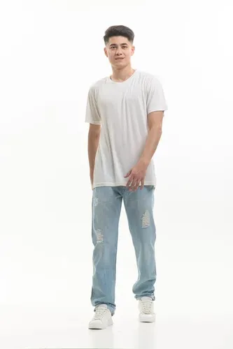 Мужские джинсы Rumino Jeans Straight KJ-15, Светло-голубой, arzon