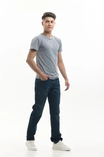 Мужские джинсы Rumino Jeans Straight KJ-23, Темно-синий, arzon