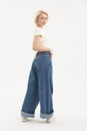 Женские джинсы Rumino Jeans Wide Leg KJ-28, Темно-синий