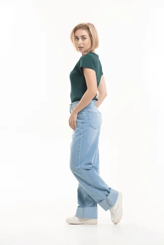 Женские джинсы Rumino Jeans Wide Leg RJ-20127, Светло-голубой, фото № 16