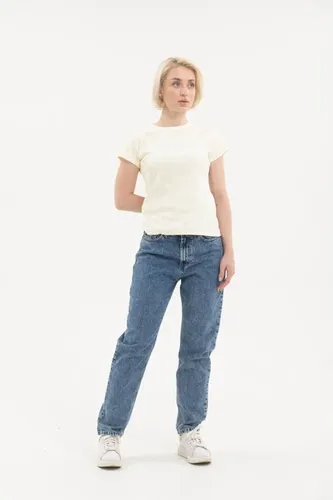 Женские джинсы Rumino Jeans Straight KJ-30, Синий, фото № 15