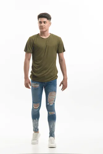 Мужские джинсы Rumino Jeans Skinny RJ-3715, Голубой, купить недорого