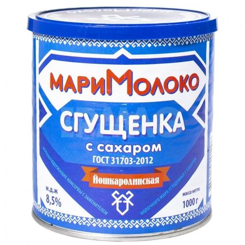 Сгущенное молоко в жестянной банке Мари Молоко, 1000 г