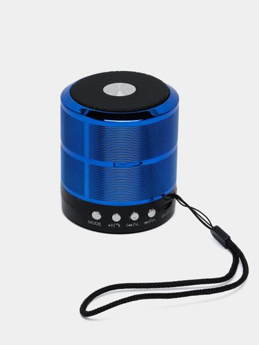 Portativ kolonka WSTER Mini Speaker WS-887, To'q-ko'k