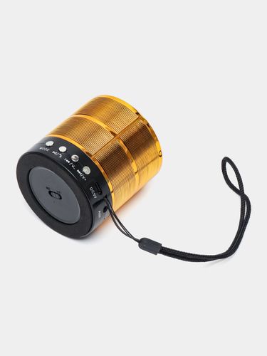 Беспроводная колонка Wster Mini Speaker WS-887, Золотистый, фото