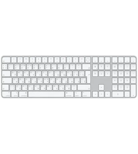 Клавиатура Apple Magic Keyboard with Touch ID and Numeric Keypad Russian, Silver