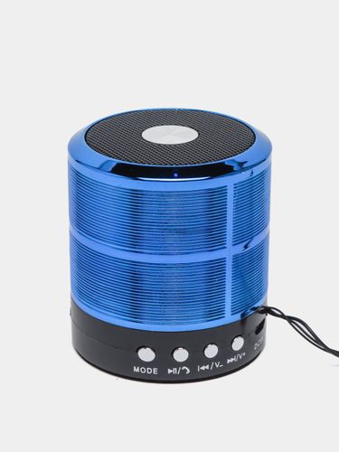 Portativ kolonka WSTER Mini Speaker WS-887, To'q-ko'k