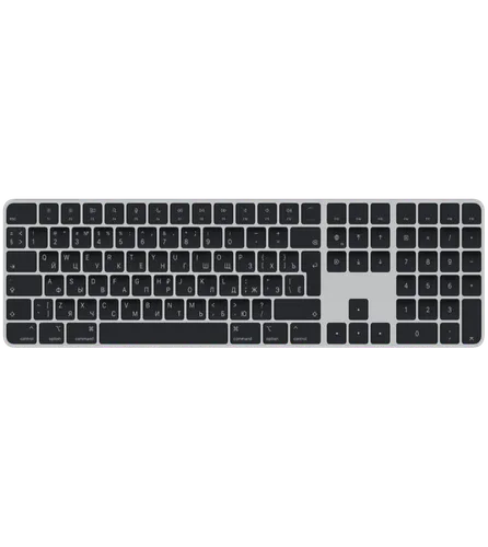 Клавиатура Apple Magic Keyboard with Touch ID and Numeric Keypad Russian, Grey