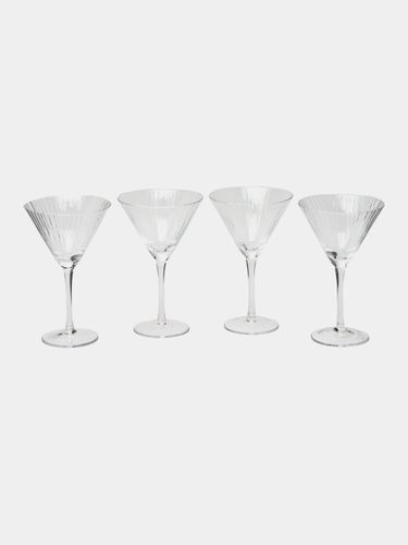 Набор бокалов мартинки для ягод Galeria HG007-C, , 320 мл, 4 шт, Прозрачный