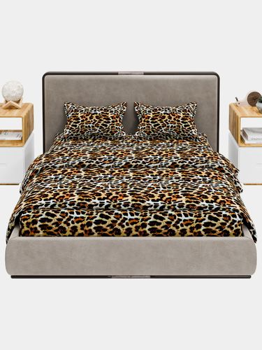 Комплект постельного белья двуспальное с узорами ВD-543, Леопардовый