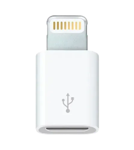 Переходник Lightning to Micro USB, White