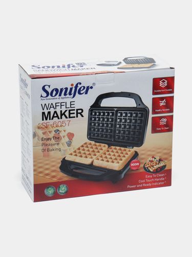 Вафельница Sonifer SF-6057, Черный, купить недорого
