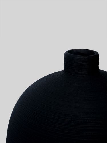 Керамическая ваза-сосуд с гладкой поверхностью Bz-69, Черный, в Узбекистане