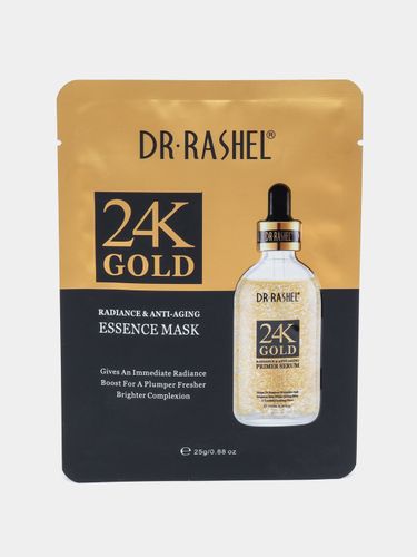 Тканевая маска для лица Dr.Rashel антивозрастная 24K Gold, 25 мл