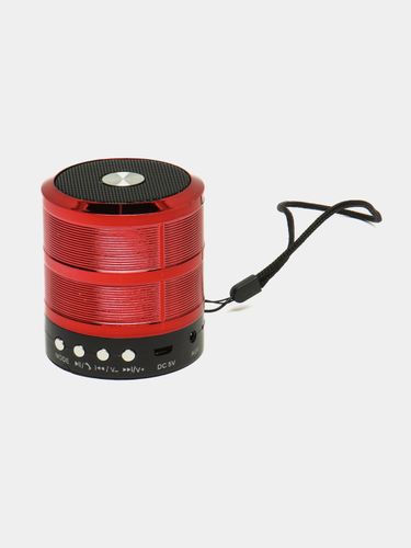 Портативная колонка WSTER Mini Speaker WS-887, Красный